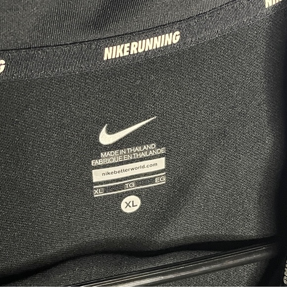 Nike Element Dri-Fit Quarter Zip Pullover Size XL Running Jacket Gray Neon Mens - Picture 2 of 8